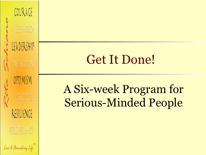 Get It Done! One-On-One Workshop